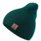 1 Pcs Hat PU Letter True Casual Beanies for Men Women Warm Knitted Winter Hat Fashion Solid Hip-hop Beanie Hat Unisex Cap AExp