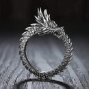 1 Piece European New Retro Punk Exaggerated Spirit Snake Ring Fashion Personality Stereoscopic Opening Adjustable Ring Jewelry AExp