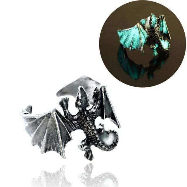 1 Piece European New Retro Punk Exaggerated Spirit Snake Ring Fashion Personality Stereoscopic Opening Adjustable Ring Jewelry AExp