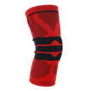 1 Piece Nylon Knee Pad Fitness Support Knee Protect Elastic Silicon Padded Running Knee Pad-Red-L-JadeMoghul Inc.