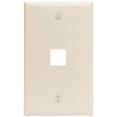1-Port QuickPort(R) Wall Plate (Light Almond)-Cables, Connectors & Accessories-JadeMoghul Inc.
