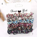 1 Set Scrunchies Hair Ring Candy Color Hair Ties Rope Autumn Winter Women Ponytail Hair Accessories 4-6Pcs Girls Hairbands Gifts AExp