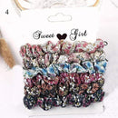 1 Set Scrunchies Hair Ring Candy Color Hair Ties Rope Autumn Winter Women Ponytail Hair Accessories 4-6Pcs Girls Hairbands Gifts AExp