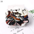 1 Set Scrunchies Hair Ring Candy Color Hair Ties Rope Autumn Winter Women Ponytail Hair Accessories 4-6Pcs Girls Hairbands Gifts AExp