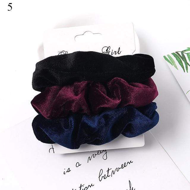 1 Set Scrunchies Hair Ring Candy Color Hair Ties Rope Autumn Winter Women Ponytail Hair Accessories 4-6Pcs Girls Hairbands Gifts AExp