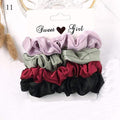 1 Set Scrunchies Hair Ring Candy Color Hair Ties Rope Autumn Winter Women Ponytail Hair Accessories 4-6Pcs Girls Hairbands Gifts AExp