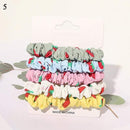 1 Set Scrunchies Hair Ring Candy Color Hair Ties Rope Autumn Winter Women Ponytail Hair Accessories 4-6Pcs Girls Hairbands Gifts AExp