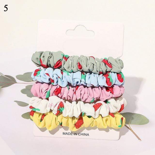 1 Set Scrunchies Hair Ring Candy Color Hair Ties Rope Autumn Winter Women Ponytail Hair Accessories 4-6Pcs Girls Hairbands Gifts AExp