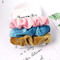 1 Set Scrunchies Hair Ring Candy Color Hair Ties Rope Autumn Winter Women Ponytail Hair Accessories 4-6Pcs Girls Hairbands Gifts AExp