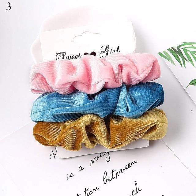 1 Set Scrunchies Hair Ring Candy Color Hair Ties Rope Autumn Winter Women Ponytail Hair Accessories 4-6Pcs Girls Hairbands Gifts AExp