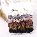 1 Set Scrunchies Hair Ring Candy Color Hair Ties Rope Autumn Winter Women Ponytail Hair Accessories 4-6Pcs Girls Hairbands Gifts AExp