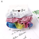 1 Set Scrunchies Hair Ring Candy Color Hair Ties Rope Autumn Winter Women Ponytail Hair Accessories 4-6Pcs Girls Hairbands Gifts AExp