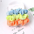 1 Set Scrunchies Hair Ring Candy Color Hair Ties Rope Autumn Winter Women Ponytail Hair Accessories 4-6Pcs Girls Hairbands Gifts AExp