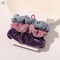 1 Set Scrunchies Hair Ring Candy Color Hair Ties Rope Autumn Winter Women Ponytail Hair Accessories 4-6Pcs Girls Hairbands Gifts AExp