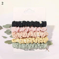 1 Set Scrunchies Hair Ring Candy Color Hair Ties Rope Autumn Winter Women Ponytail Hair Accessories 4-6Pcs Girls Hairbands Gifts AExp