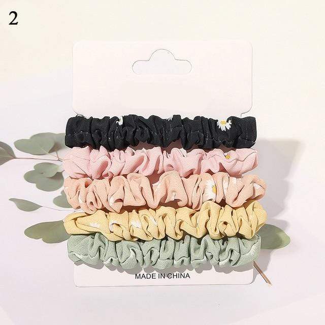 1 Set Scrunchies Hair Ring Candy Color Hair Ties Rope Autumn Winter Women Ponytail Hair Accessories 4-6Pcs Girls Hairbands Gifts AExp