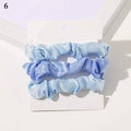 1 Set Scrunchies Hair Ring Candy Color Hair Ties Rope Autumn Winter Women Ponytail Hair Accessories 4-6Pcs Girls Hairbands Gifts AExp