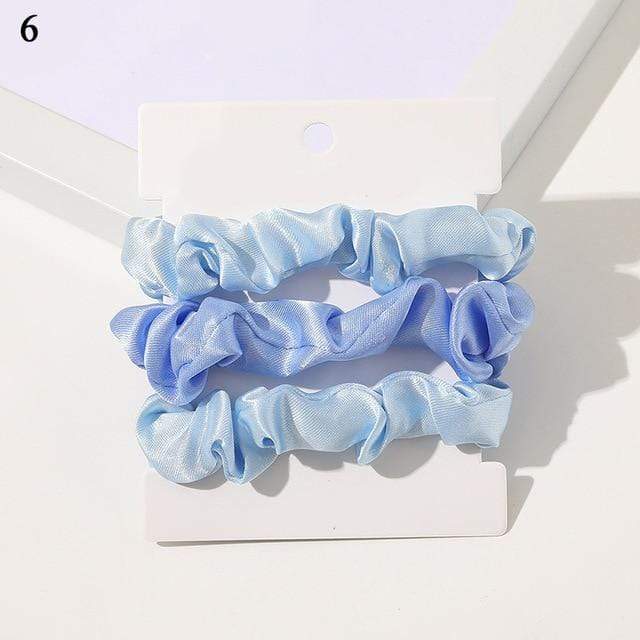 1 Set Scrunchies Hair Ring Candy Color Hair Ties Rope Autumn Winter Women Ponytail Hair Accessories 4-6Pcs Girls Hairbands Gifts AExp