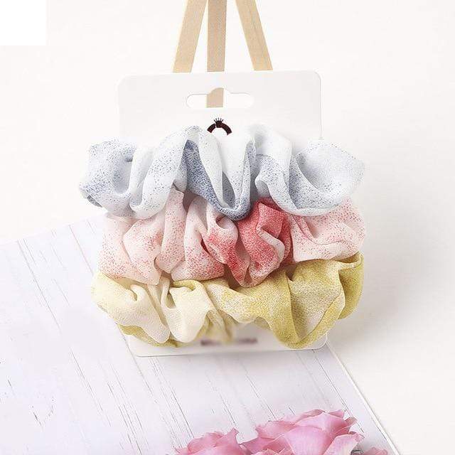 1 Set Scrunchies Hair Ring Candy Color Hair Ties Rope Autumn Winter Women Ponytail Hair Accessories 4-6Pcs Girls Hairbands Gifts AExp