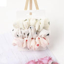 1 Set Scrunchies Hair Ring Candy Color Hair Ties Rope Autumn Winter Women Ponytail Hair Accessories 4-6Pcs Girls Hairbands Gifts AExp