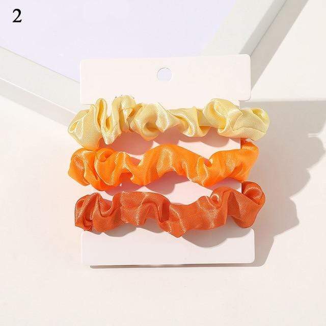 1 Set Scrunchies Hair Ring Candy Color Hair Ties Rope Autumn Winter Women Ponytail Hair Accessories 4-6Pcs Girls Hairbands Gifts AExp