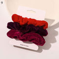 1 Set Scrunchies Hair Ring Candy Color Hair Ties Rope Autumn Winter Women Ponytail Hair Accessories 4-6Pcs Girls Hairbands Gifts AExp