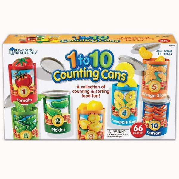 1 TO 10 COUNTING CANS-Learning Materials-JadeMoghul Inc.