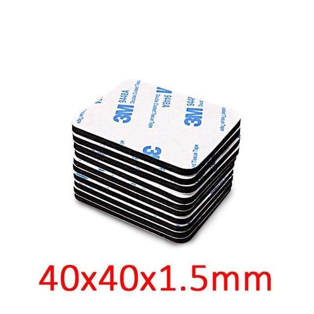 10-100pcs 3M Strong Pad Mounting Tape Double Sided Adhesive Acrylic Foam Tape Two Sides Mounting Sticky Tape Black Multiple size AExp