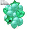 10/14pcs Mixed Metallic Balloons Heart Star Gold Confetti Balloon Birthday Party Decorate Kids Adult Air Balls Wedding Globos