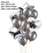 10/14pcs Mixed Metallic Balloons Heart Star Gold Confetti Balloon Birthday Party Decorate Kids Adult Air Balls Wedding Globos