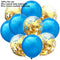 10/14pcs Mixed Metallic Balloons Heart Star Gold Confetti Balloon Birthday Party Decorate Kids Adult Air Balls Wedding Globos