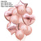 10/14pcs Mixed Metallic Balloons Heart Star Gold Confetti Balloon Birthday Party Decorate Kids Adult Air Balls Wedding Globos