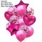 10/14pcs Mixed Metallic Balloons Heart Star Gold Confetti Balloon Birthday Party Decorate Kids Adult Air Balls Wedding Globos