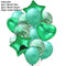 10/14pcs Mixed Metallic Balloons Heart Star Gold Confetti Balloon Birthday Party Decorate Kids Adult Air Balls Wedding Globos