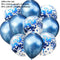 10/14pcs Mixed Metallic Balloons Heart Star Gold Confetti Balloon Birthday Party Decorate Kids Adult Air Balls Wedding Globos