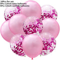 10/14pcs Mixed Metallic Balloons Heart Star Gold Confetti Balloon Birthday Party Decorate Kids Adult Air Balls Wedding Globos