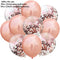 10/14pcs Mixed Metallic Balloons Heart Star Gold Confetti Balloon Birthday Party Decorate Kids Adult Air Balls Wedding Globos