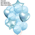 10/14pcs Mixed Metallic Balloons Heart Star Gold Confetti Balloon Birthday Party Decorate Kids Adult Air Balls Wedding Globos