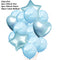 10/14pcs Mixed Metallic Balloons Heart Star Gold Confetti Balloon Birthday Party Decorate Kids Adult Air Balls Wedding Globos