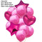 10/14pcs Mixed Metallic Balloons Heart Star Gold Confetti Balloon Birthday Party Decorate Kids Adult Air Balls Wedding Globos
