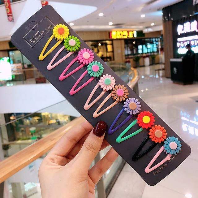 10/15 Pcs/Set Girls Cute Cartoon Animals Fruit 5 cm Hairpins Children Lovely Hair Clips Barrettes Headband Kids Hair Accessories AExp