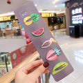 10/15 Pcs/Set Girls Cute Cartoon Animals Fruit 5 cm Hairpins Children Lovely Hair Clips Barrettes Headband Kids Hair Accessories AExp