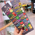 10/15 Pcs/Set Girls Cute Cartoon Animals Fruit 5 cm Hairpins Children Lovely Hair Clips Barrettes Headband Kids Hair Accessories AExp