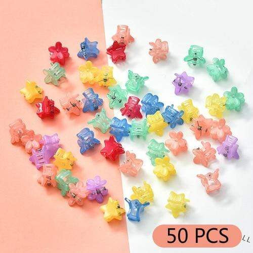 10/20/30/50 Pcs/Bag Cute Girls Women Flower Crown Animals Baby Hair Claws Children Hairpins Hair Clips Kid Hair Accessories Set AExp