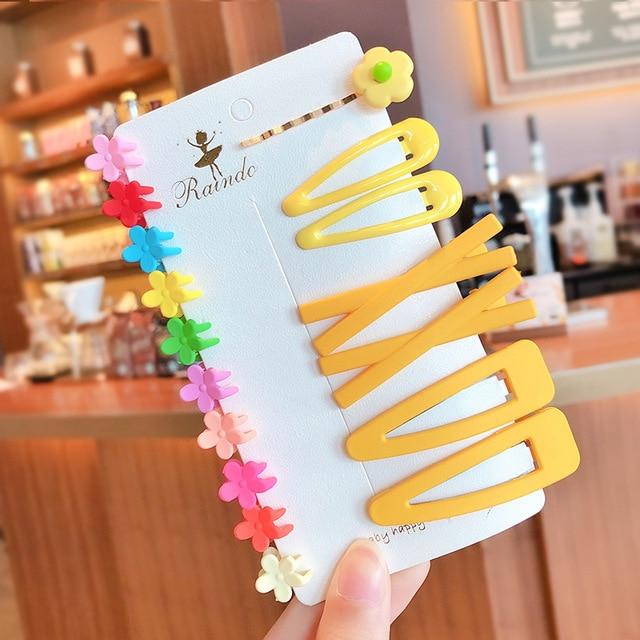 10/20/30/50 Pcs/Bag Cute Girls Women Flower Crown Animals Baby Hair Claws Children Hairpins Hair Clips Kid Hair Accessories Set AExp