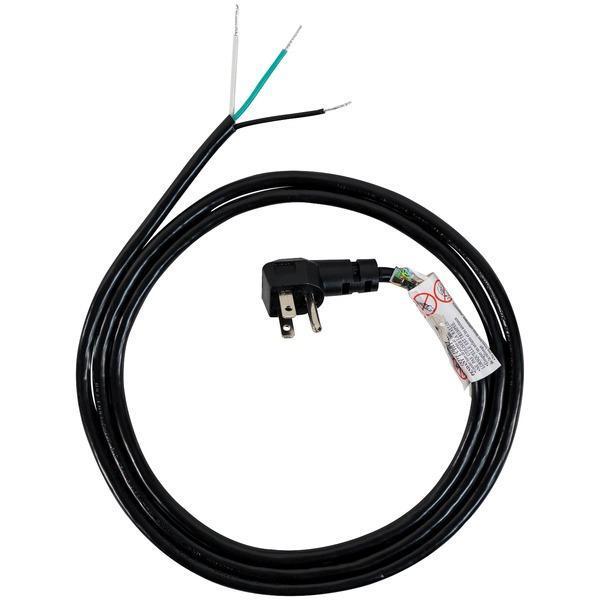 10-Amp 90deg -Angle Plug Head Power Supply Cord, 6ft-Appliance Cords & Receptacles-JadeMoghul Inc.