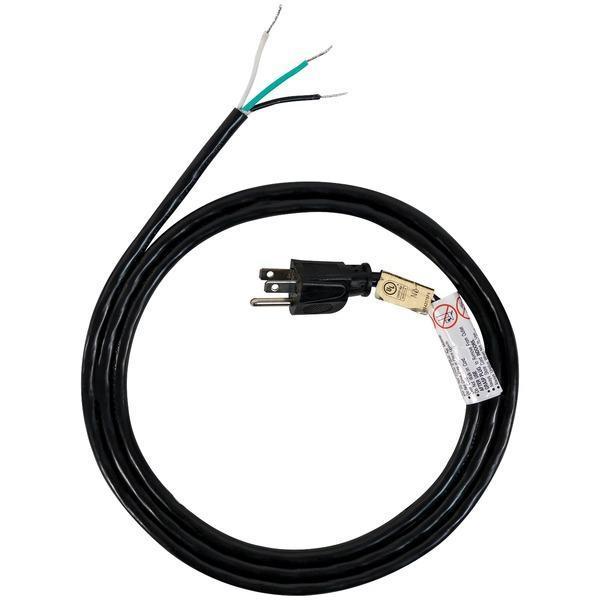 10-Amp Straight Plug Head Power Supply Cord, 6ft-Appliance Cords & Receptacles-JadeMoghul Inc.