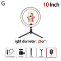 10 inch LED Ring Light Photographic Selfie Ring Light with tripod for Smartphone Youtube Makeup Video Studio Tripod aro de luz AExp