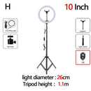 10 inch LED Ring Light Photographic Selfie Ring Light with tripod for Smartphone Youtube Makeup Video Studio Tripod aro de luz AExp