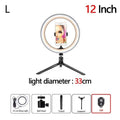 10 inch LED Ring Light Photographic Selfie Ring Light with tripod for Smartphone Youtube Makeup Video Studio Tripod aro de luz AExp
